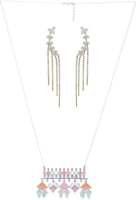 SKG Fashions Stone Multicolor, Silver Jewellery Set(Pack of 1)