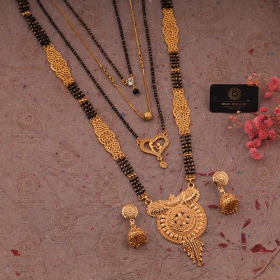 brado jewellery Brass Gold-plated Gold Jewellery Set(Pack of 1)