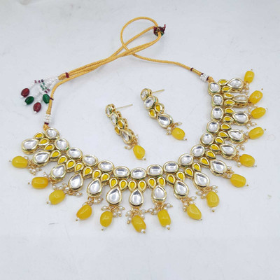 Daz Metal Gold-plated Multicolor Jewellery Set(Pack of 1)