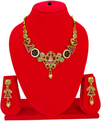 Olivia Retailers Alloy Gold-plated Gold Jewellery Set(Pack of 3)