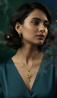 JH IMITATION Alloy Gold-plated Gold Jewellery Set(Pack of 1)