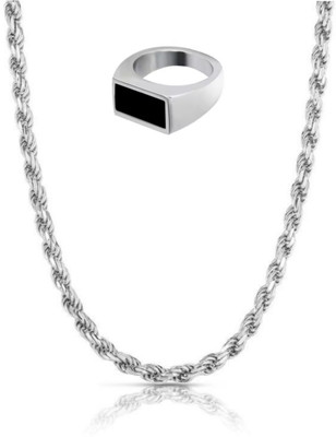 mattrachaya Alloy Sterling Silver Black, Silver Jewellery Set(Pack of 1)