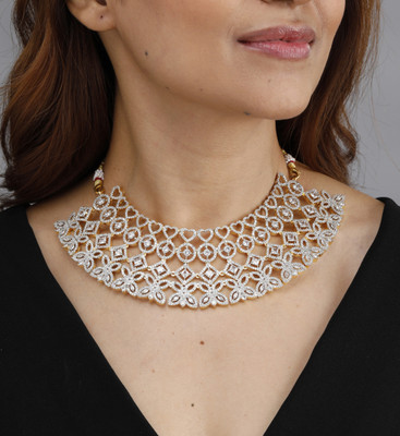 the zoki Brass Sterling Silver Silver Jewellery Set(Pack of 1)