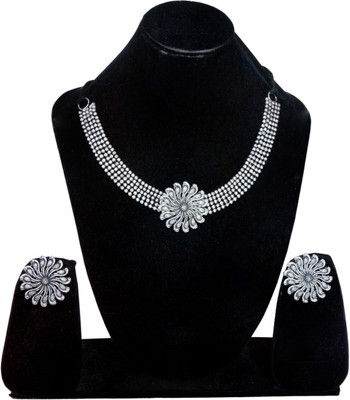 Ruhi Oxidised Silver Silver Jewellery Set(Pack of 1)