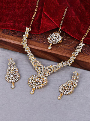 Sukkhi Alloy Gold-plated Gold Jewellery Set(Pack of 4)