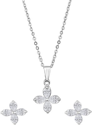 Anxvi Alloy Silver Jewellery Set(Pack of 1)