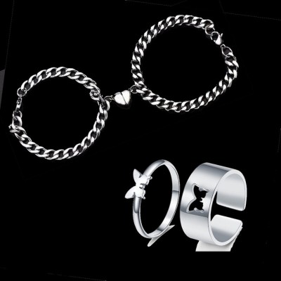 AVIRA ENTERPRISES Alloy Silver Silver Jewellery Set(Pack of 4)