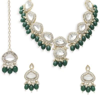 Oomph Alloy Gold-plated Green, Gold Jewellery Set(Pack of 4)