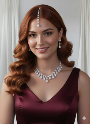 TWOLOVER Alloy White Jewellery Set(Pack of 1)