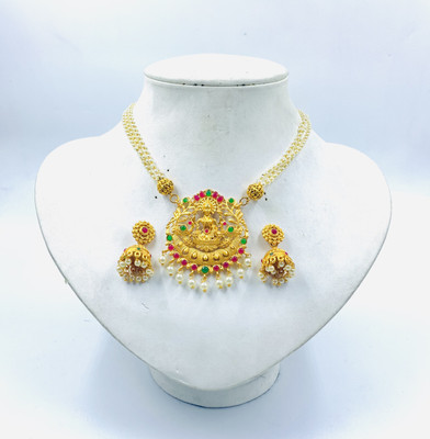 chetna art Alloy Gold-plated Multicolor Jewellery Set(Pack of 1)