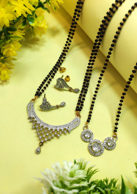 Divyanshi Collection Brass Silver Silver Jewellery Set(Pack of 2)