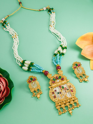Vermont Alloy Gold-plated Multicolor Jewellery Set(Pack of 3)