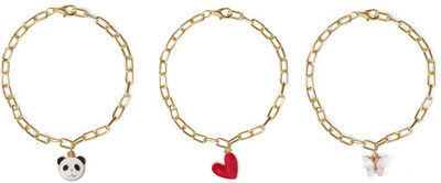 EnlightenMani Alloy Gold-plated Bracelet(Pack of 3)