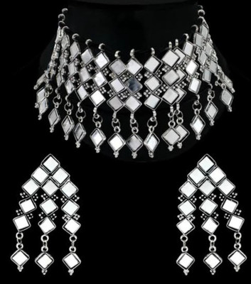 oplera spark Oxidised Silver Silver Jewellery Set(Pack of 1)