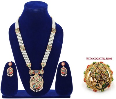Arti creations Brass, Alloy Gold-plated Gold Jewellery Set(Pack of 1)