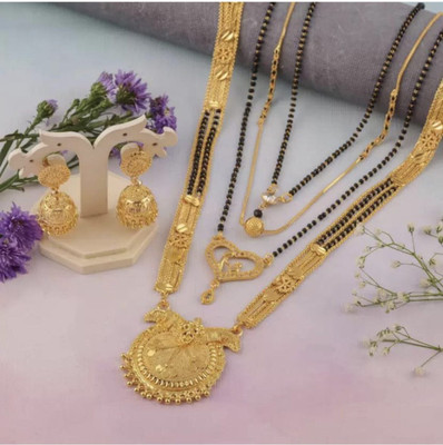 bulsenk Alloy Gold-plated Gold Jewellery Set(Pack of 4)