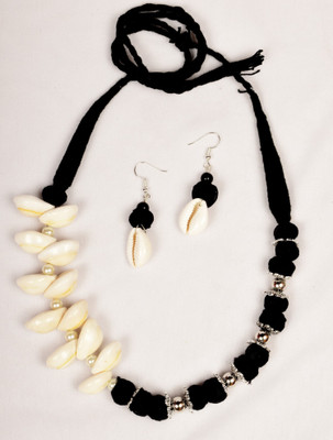 A S enterprize Oxidised Silver Black Jewellery Set(Pack of 1)