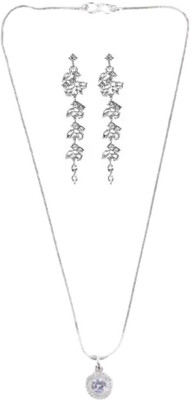 SRK Fashions Alloy White, Silver Jewellery Set(Pack of 1)