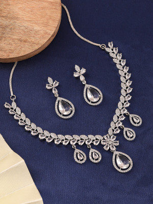 Bhagya Lakshmi Alloy Silver Jewellery Set(Pack of 3)