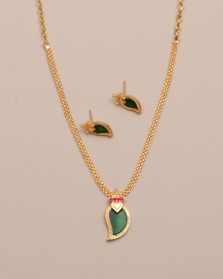 PAARAV Alloy Gold-plated Multicolor Jewellery Set(Pack of 3)