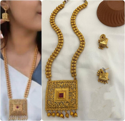 MATAJI CREATION Alloy Gold-plated Multicolor Jewellery Set(Pack of 1)