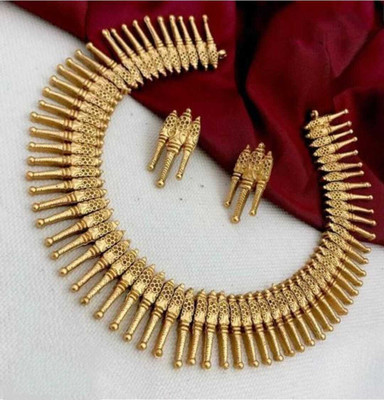 Shilpa Creation Brass Gold Jewellery Set(Pack of 1)