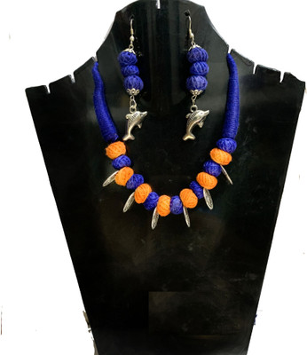 A S enterprize Oxidised Silver Multicolor Jewellery Set(Pack of 1)