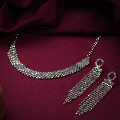 PARAM Alloy Silver Silver Jewellery Set(Pack of 2)