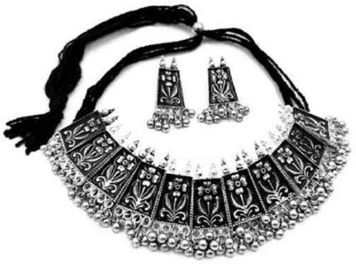 MAYRA TRADING Alloy Silver Jewellery Set(Pack of 2)