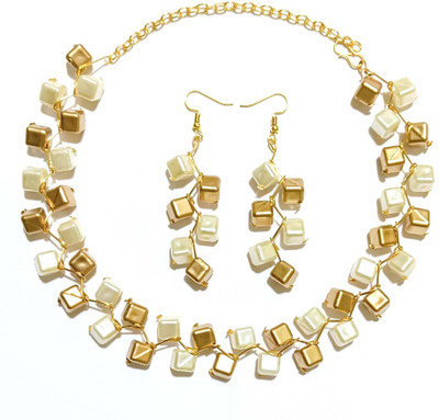 UTTARAI Alloy Gold-plated Multicolor Jewellery Set(Pack of 1)