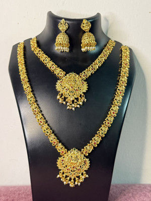 ZOVYA Brass, Alloy Gold-plated Multicolor Jewellery Set(Pack of 4)