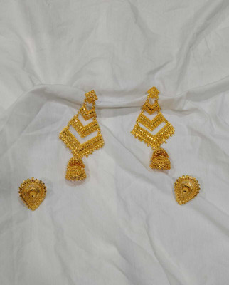 ZIVAARIKA Brass Gold-plated Gold Jewellery Set(Pack of 1)