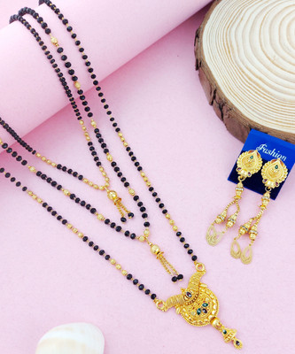 Bhagya Lakshmi Alloy Gold-plated Gold Jewellery Set(Pack of 1)