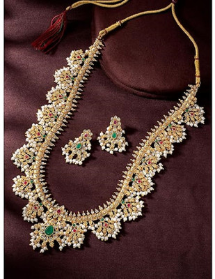 BARBUDDY Metal Gold-plated Multicolor Jewellery Set(Pack of 1)