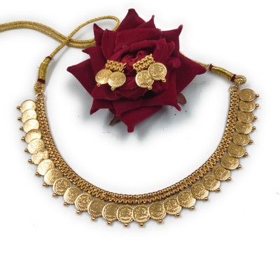 KNIGGHT ANGEL JEWELS Brass, Copper, Dori, Alloy Gold-plated Gold Jewellery Set(Pack of 3)