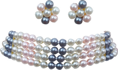 Chrishan Alloy Gold-plated Multicolor Jewellery Set(Pack of 1)
