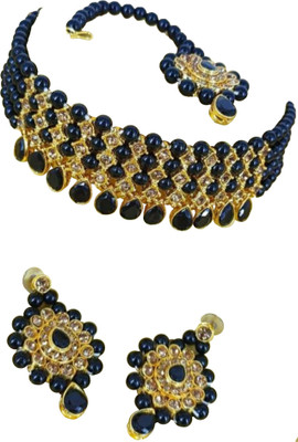 Ruhi Alloy Yellow Jewellery Set(Pack of 1)
