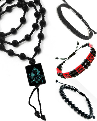 KINGSTYLEIMPEX Dori, Alloy Black, Red Jewellery Set(Pack of 1)