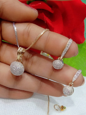 Navya COLLECTION Alloy Gold-plated Gold Jewellery Set(Pack of 1)