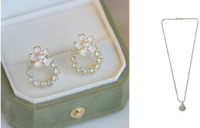 Gauri Fashions Alloy Silver Jewellery Set(Pack of 2)