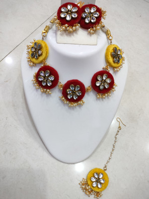 Adornn Fabric Multicolor Jewellery Set(Pack of 1)