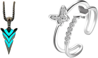 ruby collection Alloy Silver, Silver Jewellery Set(Pack of 2)