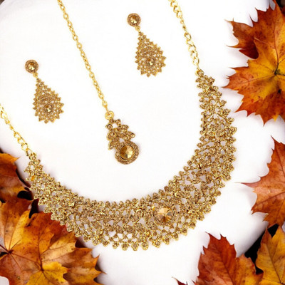 STYYLO FASHION Alloy Gold-plated Gold Jewellery Set(Pack of 1)