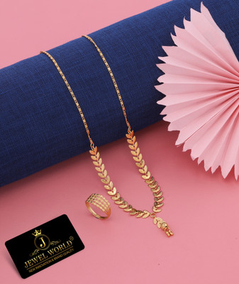 Bright STYLE Metal, Alloy Gold-plated Gold Jewellery Set(Pack of 1)