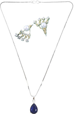 SRK Fashions Alloy Blue, White Jewellery Set(Pack of 1)
