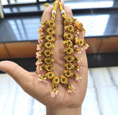 Joyful Alloy Gold-plated Gold Jewellery Set(Pack of 1)