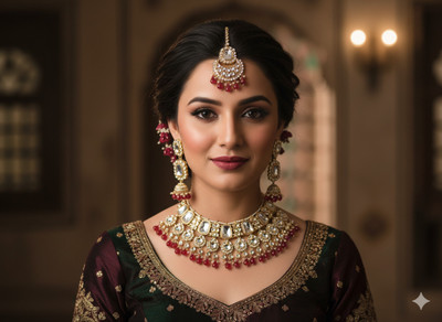 9nJewellers Alloy Red Jewellery Set(Pack of 1)