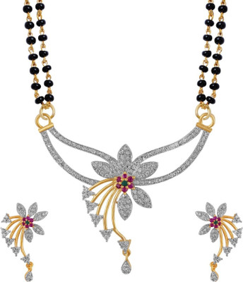 DEGHLAM Alloy Gold-plated Multicolor Jewellery Set(Pack of 1)