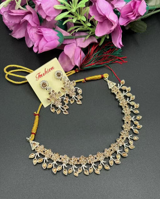 SatnamCreation Alloy Gold-plated Yellow Jewellery Set(Pack of 1)