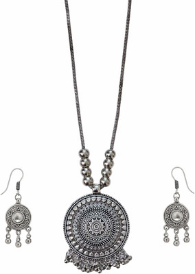Sovar Oxidised Silver Silver Jewellery Set(Pack of 2)
